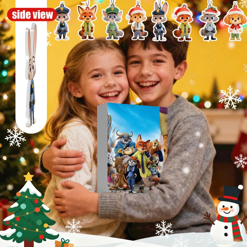 2D Плоская Коробка Самолет 24 шт. Серия Адвент-календарь Рождественский Отсчет