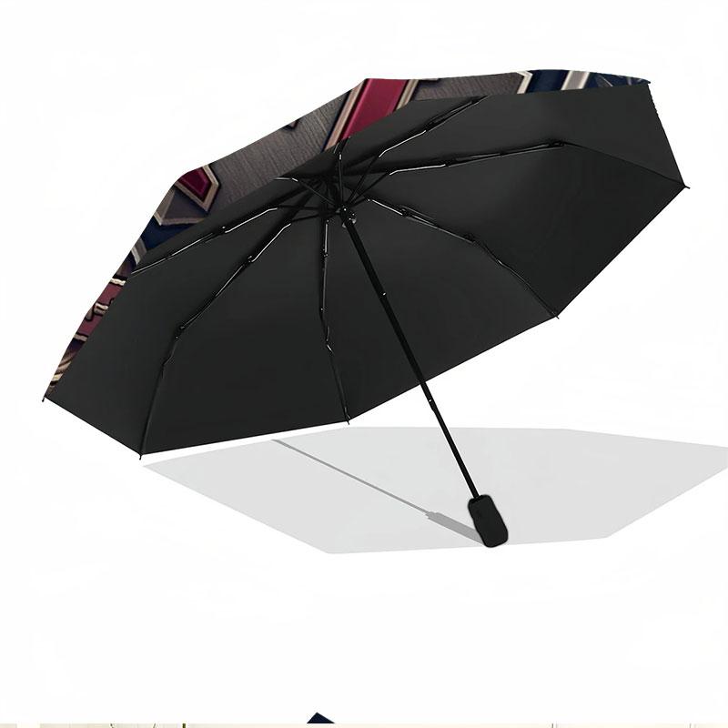 NFL Print Automatic Open Close Umbrella, Portable Foldable Umbrella, for Outdoor Commute Camping Trip, Ideal Birthday Gift