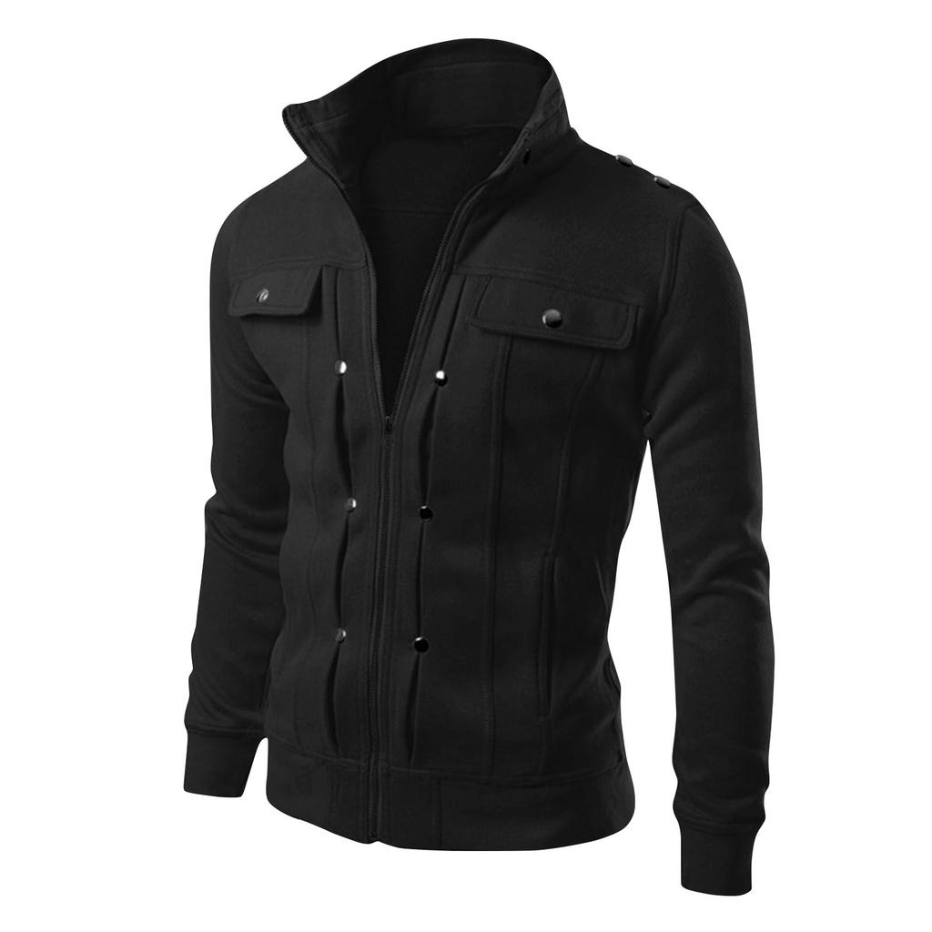 Мужская однотонная вельветовая куртка в британском стиле, украшенная пуговицами, мужская повседневная модная трендовая универсальная куртка