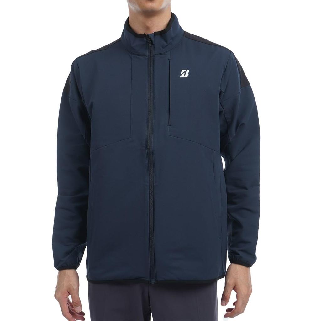 BRIDGESTONE Golf Men's Long-Sleeved Open-Front Blouson DGM01D, Size NA 3L