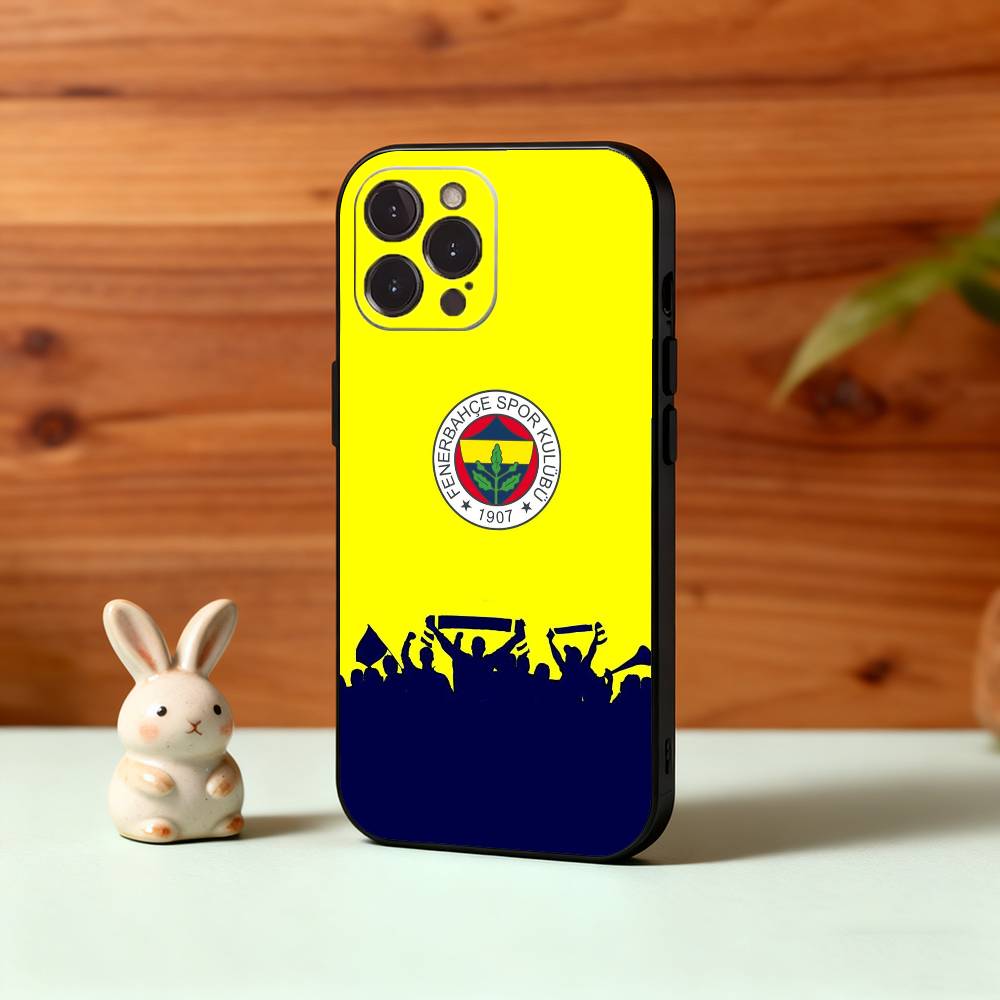 1 шт. Чехол для телефона T-Turkey Fenerbahce-E для iPhone17,16,15,14,13,12Plus,Pro Max,XS,5G Мягкий силиконовый черный чехол