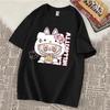New Cartoon Printed Casual T-shirt In Summer 100% Cotton Short-sleeved Shirt Kawaii Girl's Y2K Casual Loose Street T-shirt