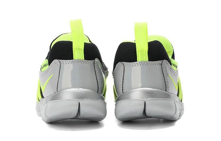 Nike Dynamo Free Y2k Износостойкие Низкие Детские Кроссовки Серый Желтый Черный Для Младенцев и Малышей CI1186-081