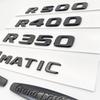 Глянцевая черная эмблема R300 R320 R350 R400 R500 4Matic для Mercedes Benz, автомобильное крыло багажника, задняя наклейка с логотипом W251