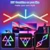 Светодиодный умный настенный светильник Bluetooth USB RGB Lights Bars Music Sync DIY Splicing Constellation Night Lamp