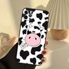 Чехол для телефона с рисунком коровы для iPhone 15 14 13 12 11 16 17 Pro Max 13 mini 15 16 Plus 16e 17 Air Cover Funda