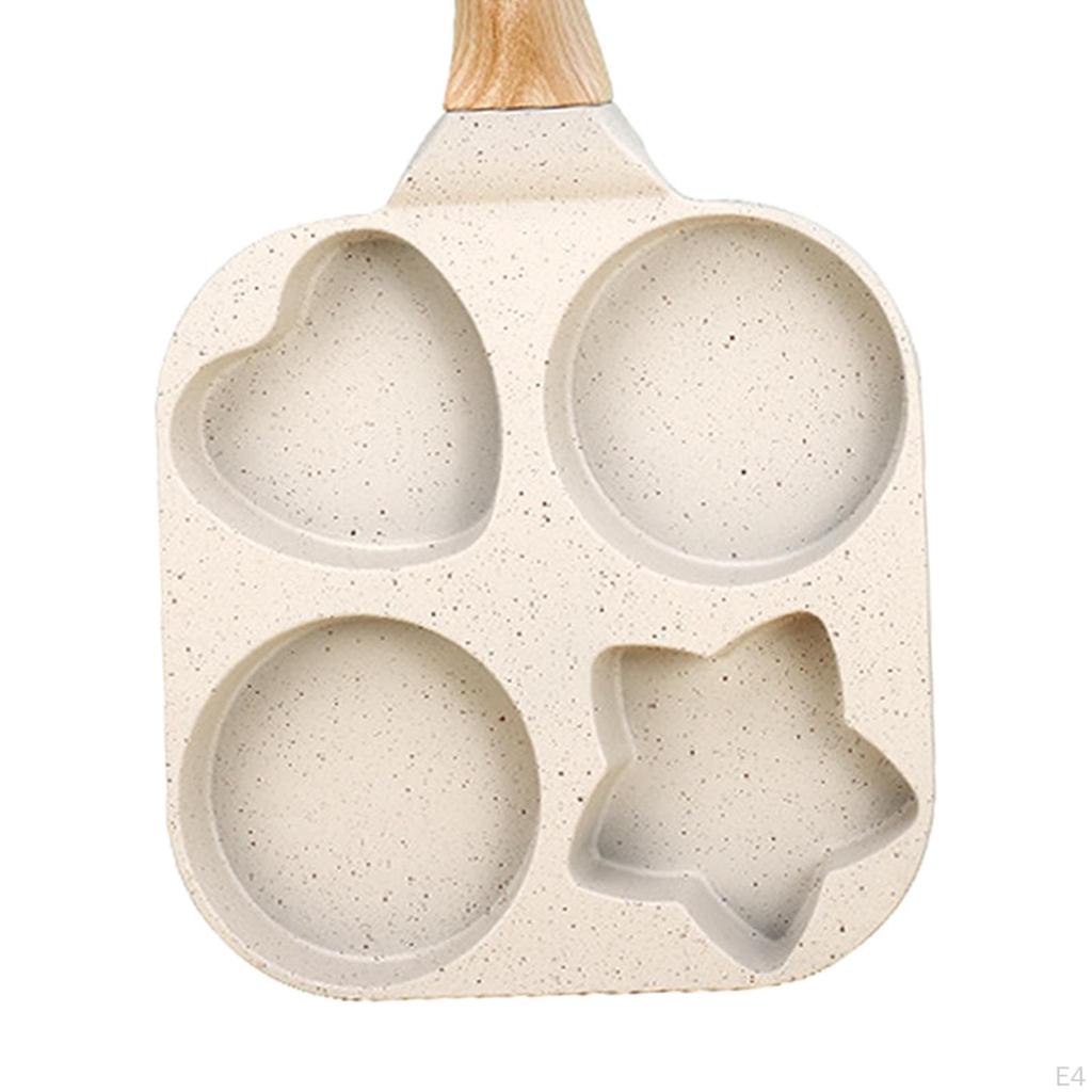 Разделенная гриль, сковорода, яйцеварка, антипригарная посуда, 4 отверстия, блинный омлет для приготовления пищи