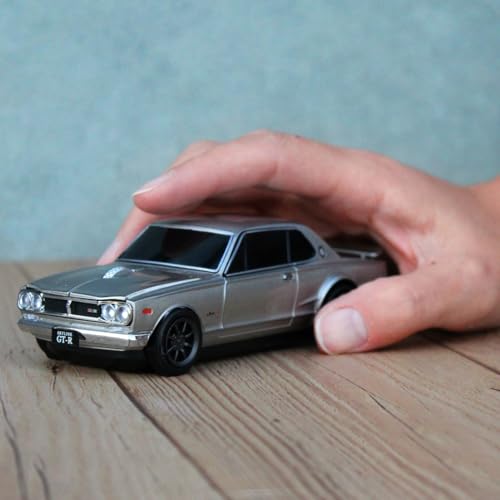 Беспроводная Bluetooth-мышь для Nissan Skyline 2000 GT-R, цвет Gunmetal Silver (также известный как Хакосука)