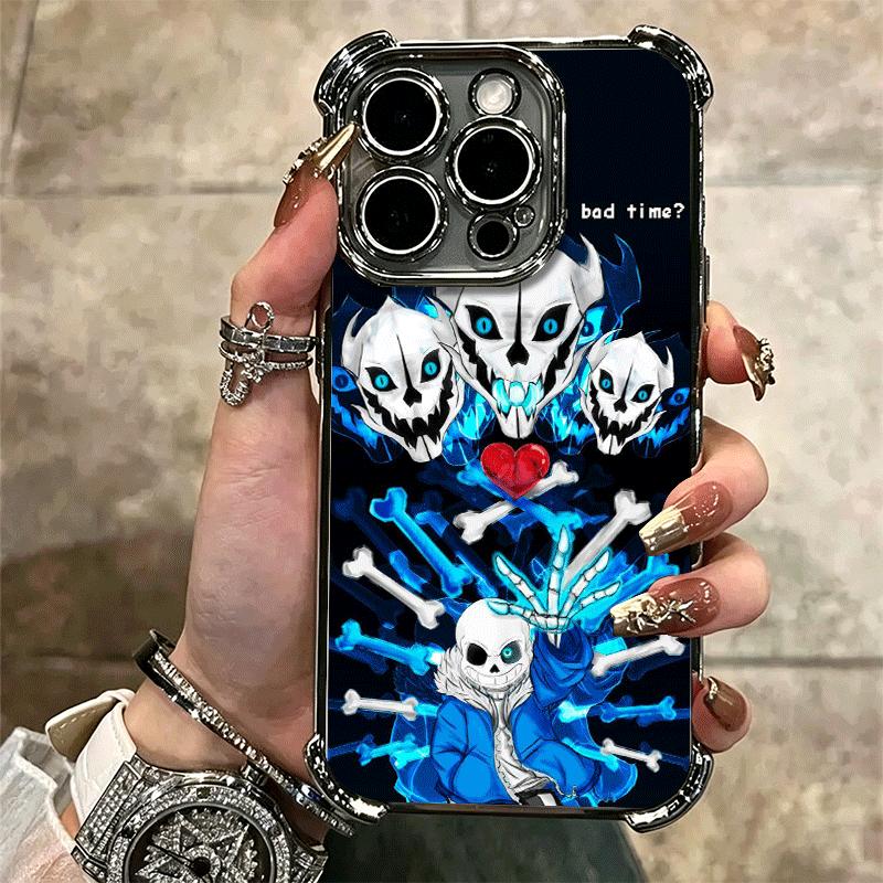 U-Undertale S-Sans Покрытие Чехол для Телефона Для Iphone 16 17 Pro Max Air 16E 14 15 Plus 12 13 Mini Противоударный Подушка Безопасности Чехол