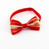 Pet Christmas Bowtie Collar Pet Neck Bows With Bell Pet Collars Accessories For Small Medium Dog Cat
