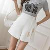 Свободные белые костюмные шорты для женщин с завышенной талией и внутренней подкладкой