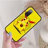 Черный чехол для Samsung Note 20 Lite S24 Ultra S23 A03 A05 A06 A11 A71 A15 A16 A13 A24 A25 A33 A52 A53 A50 M55 M35 Plus P-37 Lovely Pikachu
