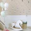20 PCS Silver Hanging Stars for Ceiling, Silver Star Streamers Foil Swirls Party Decorations for Ceiling Graduation Wedding Baby Shower Party