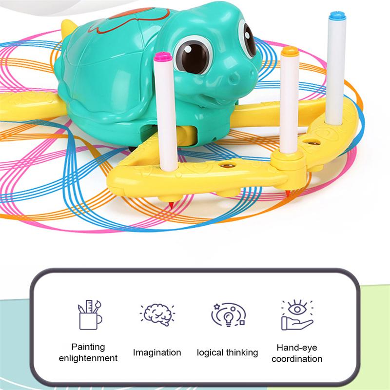 Интеллектуальный автоматический рисунок, маленькая черепаха, обучающий робот-игрушка