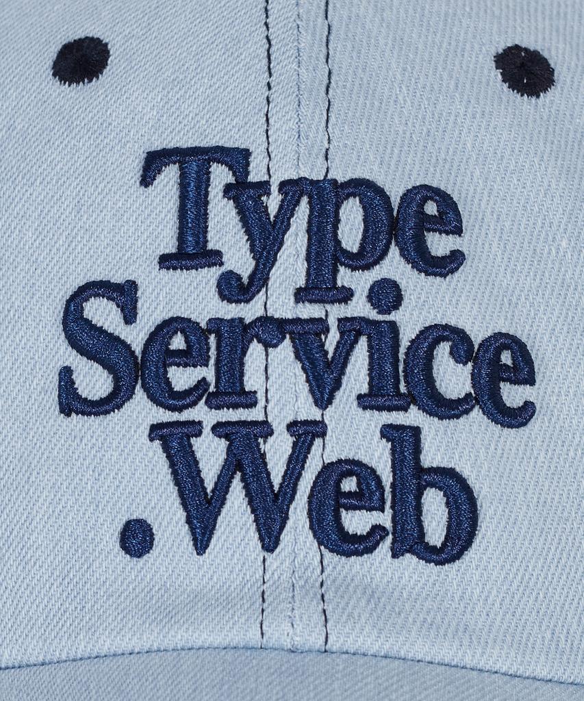 Taibseobiseu Типсервис Кепка с вышивкой Web Stitch [Светлый деним]