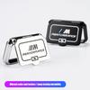 SNLL4 For BMW 1 2 3 4 5 6GT X1 X2 X3 X4 X5 X7 iX3 2020-2026 Alloy Car Rear Seat USB Charging Port Protective Dustproof Cover Sticker