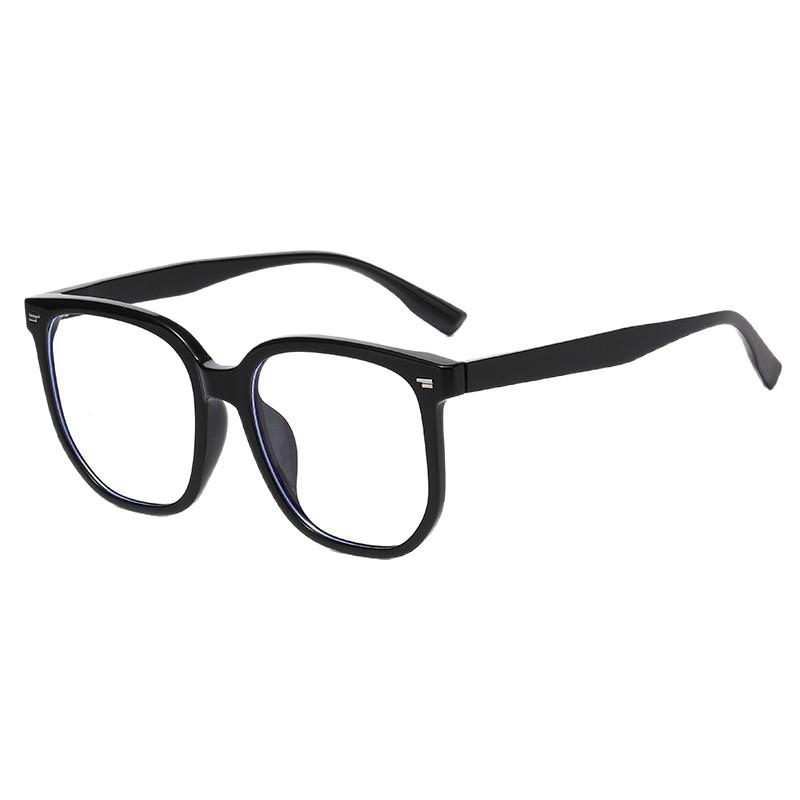 Oversized black frame glasses for women, a makeup-friendly magic tool, anti-blue light, suitable for prescription lenses, makes a large face look
