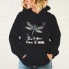 Y2k Hoodies Women/Mens Hoodies Dragonfly This Is You Time To Shine Print Hoodies Sweatshirt Winter Casual Streetwear Clothes