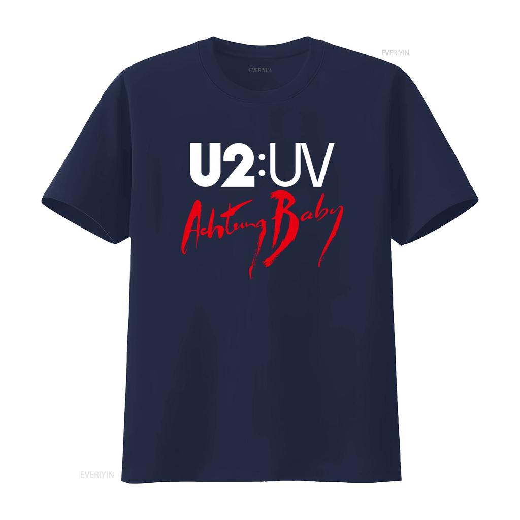 U2 Achtung Baby Tour 2024 T Shirt Band Live At Sphere Classic Rock Concert Fan vintage Washed Stylish Unisex fashion Breathable