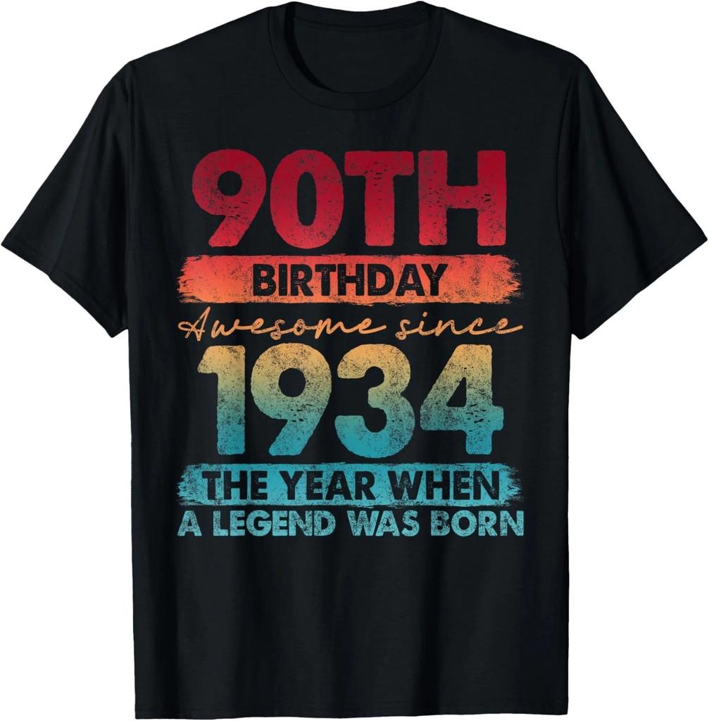 90th Birthday 90 Year Old Gifts Vintage 1934 Limited Edition Gift Unisex T-Shirt