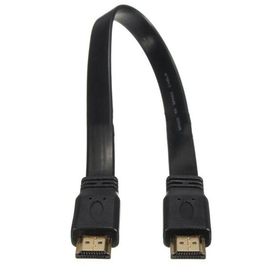 Высокоскоростной штекерный кабель HDMI-совместимый плоский к штекерному для аудио-видео