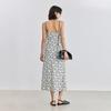 LILY Retro Old Flower Slant Cut Dress for Women