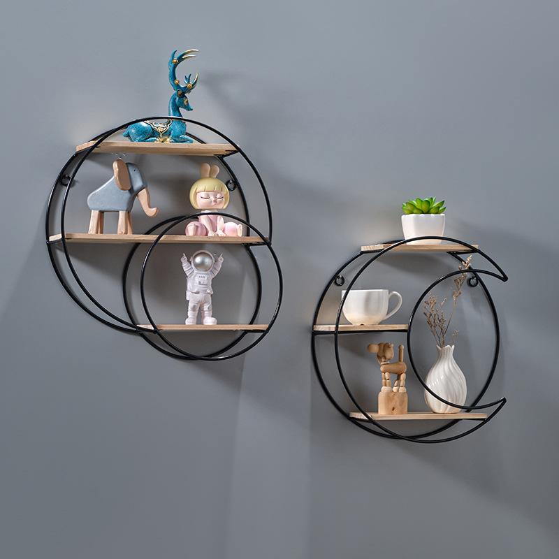 Креативная стена ресторана Декоративная стена Магазин чая с молоком Стена Полки без отверстий