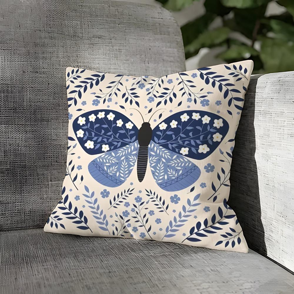 Colorful Plant And Insect Home Pillow Case Linen Pillows Case Cushions Case Sofa Pillows Case Decor Home