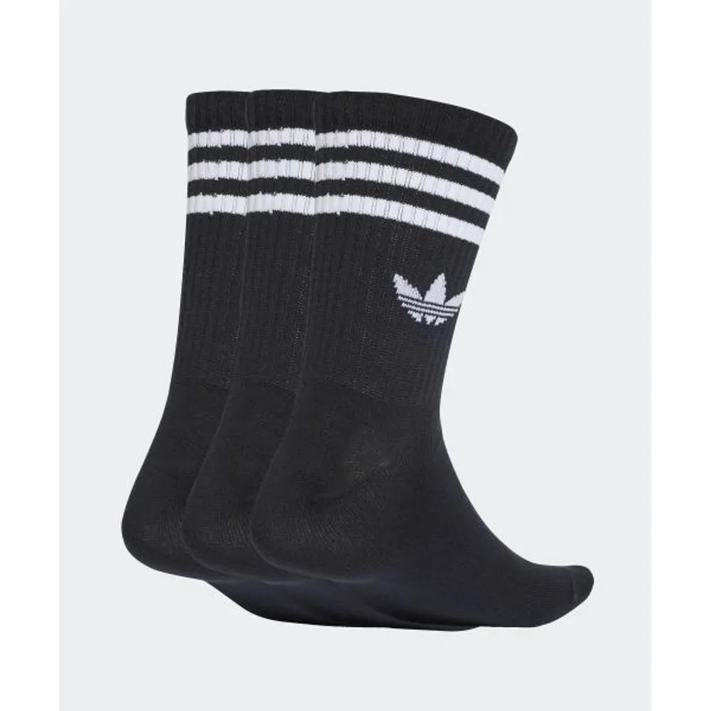 adidas 3-Stripe Crew Socks 3 Pairs - Black JV7402 5882657