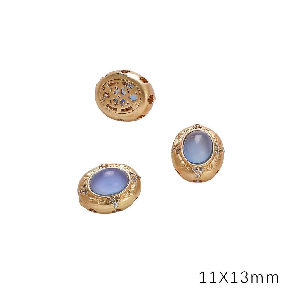 Медный песок, золото, полая перегородка, бусина для изготовления ювелирных изделий своими руками, аксессуары для рукоделия