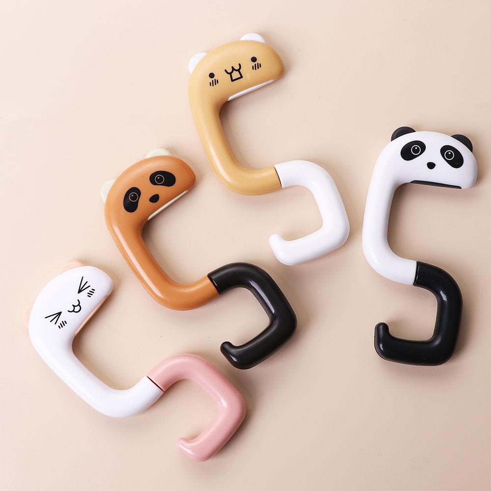 Multifunctional Plastic Cat Hanging Folding Animal Table Hook Key Holder Handbag Hanger Hook