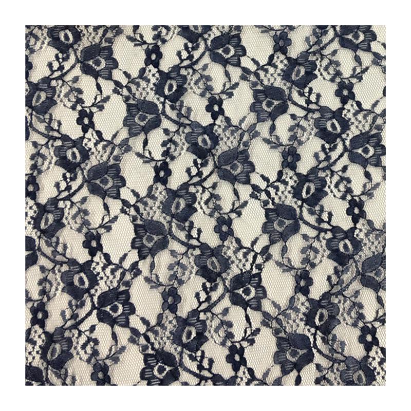 Hot-Selling Non-Elastic Polyester Hollow Flower Lace Mesh Fabric for Fashionable Wedding Dresses and Lingerie