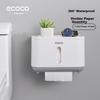 Ecoco Коробка для туалетной бумаги в ванную комнату Туалетная бумага Без перфорации Настенный короб для ванной комнаты Коробка для салфеток в ванную E1807 Серый
