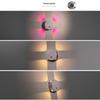 Умный RGB Градиентный Четырехголовый Ночник Магнитный Датчик Движения Перезаряжаемая Настенная Лампа Для Спальни Ванной Комнаты Гардеробной Сада Дома