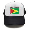 Кепка дальнобойщика Гайаны, летняя унисекс, крутая шляпа с флагом страны, бейсболки, унисекс, уличные сетчатые кепки