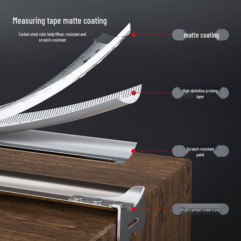 Водонепроницаемая стальная рулетка - Утолщенная 5 м, 3 м в коробке, 10 м в круге, для домашнего использования