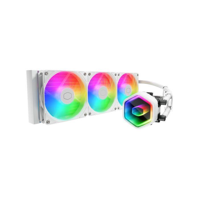 COOLER MASTER - MasterLiquid 360 Core II White Edition - Watercooling AIO - Ventilateurs 120mm