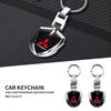 wszm6 Metal Car Key Chain Holder Keyring Pendant Gift for Mitsubishi ASX L200 EVO Lancer Montero Pajero Eclipse