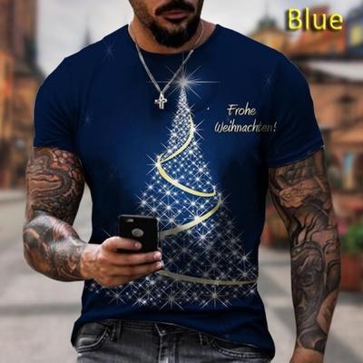 Рождественская женская модная футболка с коротким рукавом и круглым вырезом с рисунком рождественской елки в клетку буйвола и леопардовым принтом