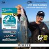 Daiwa PE Line UVF Emeraldas Dura Sensor + Si2, нет. 0,6, 160,4 ярда (150 м), белый (с цветовой маркировкой)
