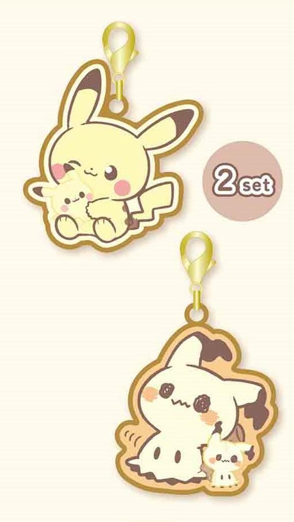 [Marimo Craft] Poke Piece Мягкая игрушка Серия Металлический Набор Шармов Пикачу и Мимикью в Ш37.3 x В40 мм PKP-180