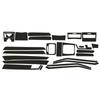 5D Carbon Fiber Pattern Interior DIY Decals Trim For Mercedes Benz Class E W212