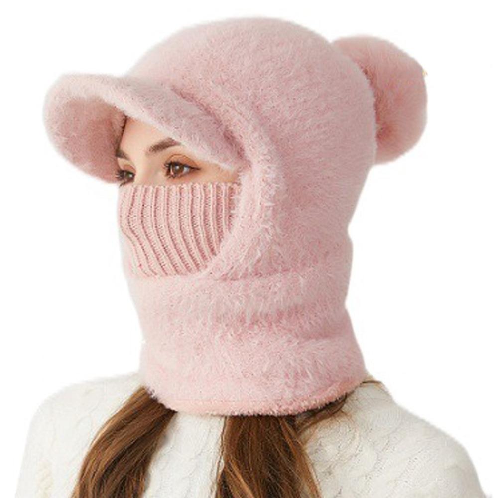 Волокна Шапки Шарф Комплект Защита Ушей Шея Шарф Кепка Новая Защита Ушей Шапка Осень Зима