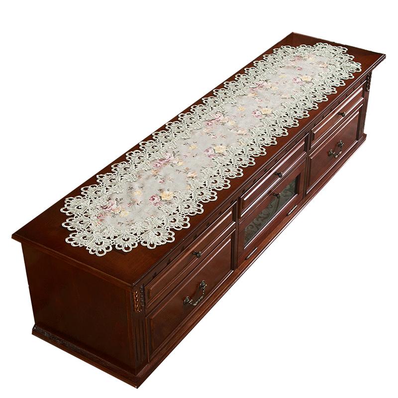 Новая популярная скатерть для ТВ-шкафа, европейский коврик для журнального столика, кружевной чехол, зеленый туалетный столик Капитан, настольный флаг, пылезащитный тканевый чехол