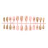 ins wearing nail patch high quality nail fake nail European and American three-dimensional golden flower wearing nail explosion 24 pieces