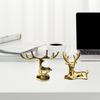 2 шт. винтажный золотой олень орнамент цинковый сплав роскошный лежащий стоячий олень фигурка статуя скульптура настольное украшение дети взрослые