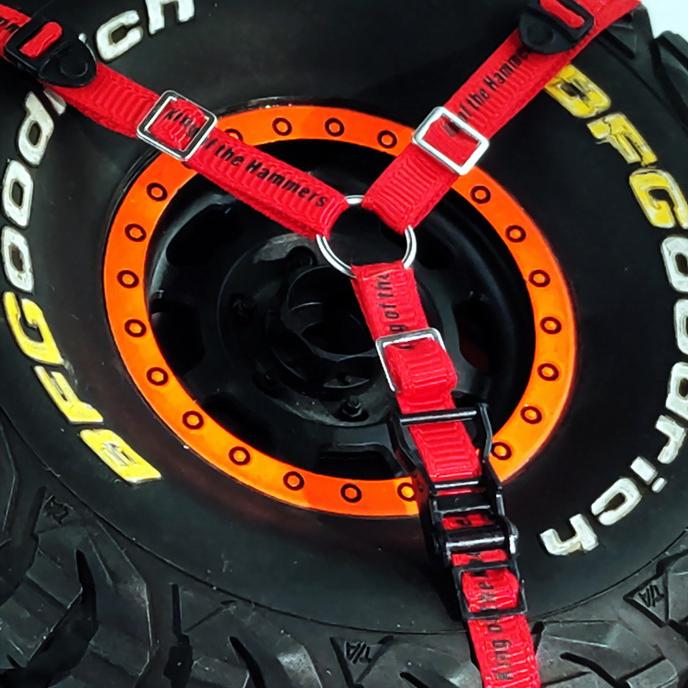Ремень для крепления запасного колеса RC для 1/10 TRX-4 Axial 90048 радиоуправляемая скалолазная машина