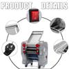 550W Electric Noodles Machine 220V 0.1-6mm Thickness Adjustable Automatic Stainless Steel Dumpling Skin Dough Pressing Machine
