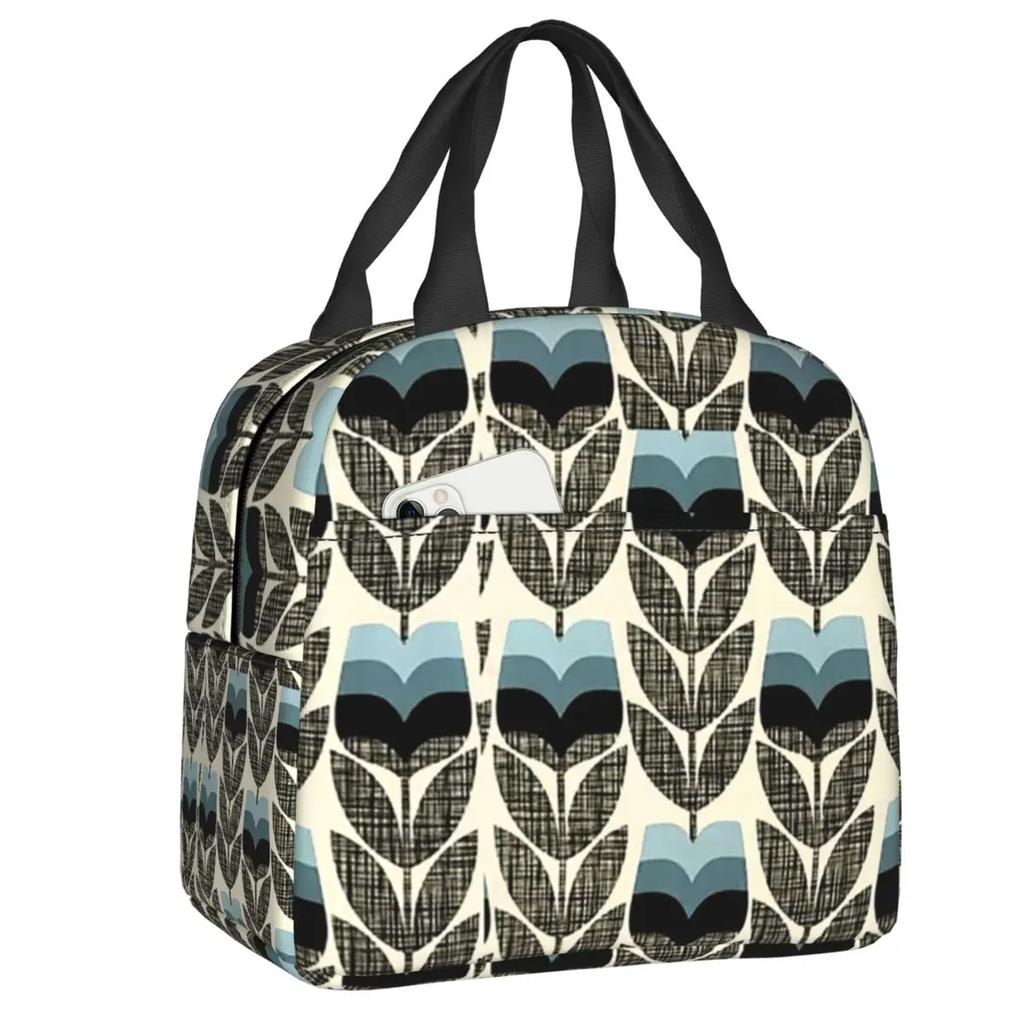 Orla Kiely Bubble Flowers Изолированная Сумка Для Обеда Для Женщин Герметичная Скандинавская Термосумка-холодильник Для Обеда Пляж Кемпинг Путешествия