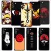 Phone Case for Samsung Galaxy S20 S21 FE S22 Ultra S10 S9 S8 Plus S10e Note 20Ultra Silicon Cover Anime Naruto Red Cloud